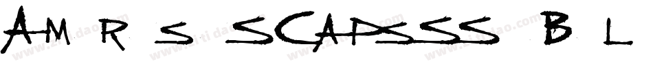 AmorosoSCapsSSK Bold字体转换